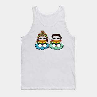 Naka Do & Oyo Yo Sips Tea Party Series (Rainbow Tea) Tank Top